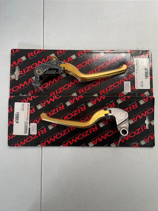 Manetes Rizoma Dourado - Freio & Embreagem - Zx6 09-10, Zx10 09-10