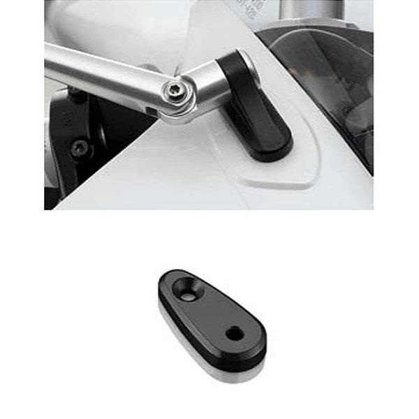 Adaptadores para Retrovisores Rizoma - Par - Preto
