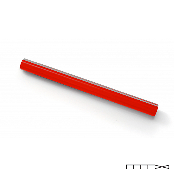 Cano para Montagem do Semi-Guidão 285Mm em Aluminio para Montagem do System 3 - Trw Lucas - Vermelho
