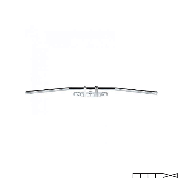 Guidão Modelo Custom Dragbar Medium Cromado - 22 Mm - Trw Lucas