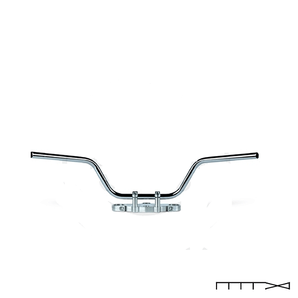 Guidão Modelo Touring High Cromado - 22 Mm - Trw Lucas