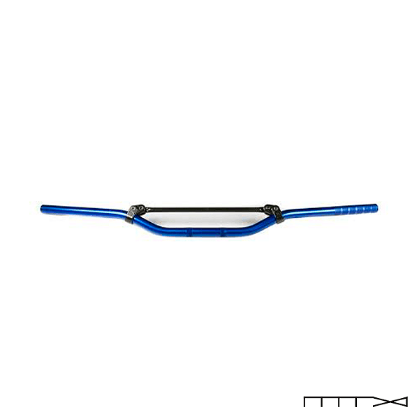 Guidão Trw Lucas - off-Road Low - Azul - 22 Mm