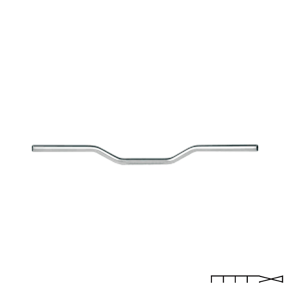 Guidão Trw Lucas - Superbike comfort - Cromado - 22 Mm