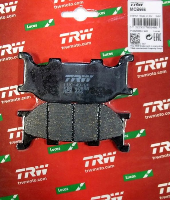 Pastilha de Freio Dianteira Orgânica  TRW - Yamaha Diversos Modelos
