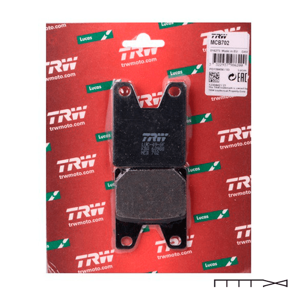 Pastilha de Freio Orgânica Traseira TRW - Yamaha R1 1000 1998 - 2001