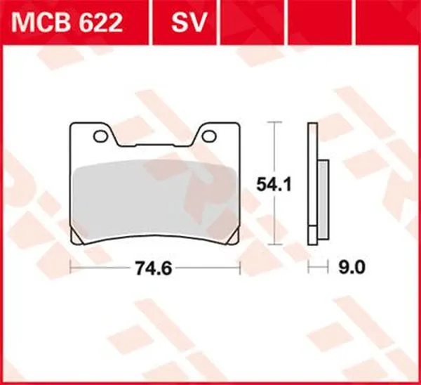 Pastilha de Freio Sinterizada Dianteira TRW - Diversos Modelos Yamaha 1989 - 2001
