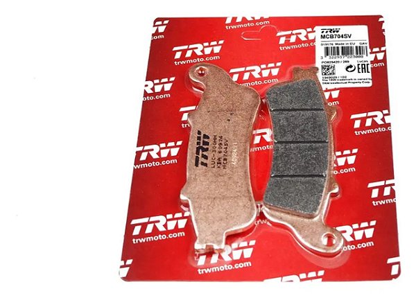 Pastilha de Freio Sinterizada Dianteira TRW - Diversos Mods. Honda/ Kawasaki  e Suzuki