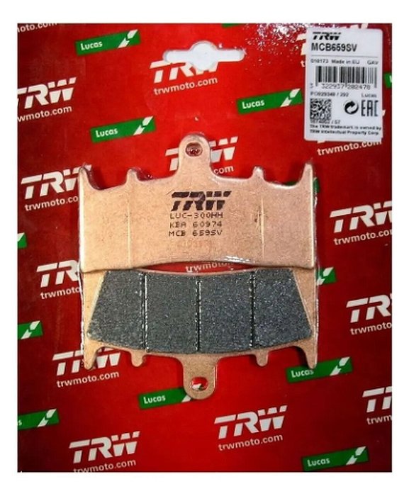 Pastilha de Freio Sinterizada Dianteira TRW - GSX1300 Hayabusa 99/06 - Ninja 600 05/08 - ZX-06 02/08