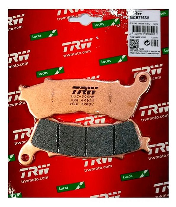 Pastilha de Freio Sinterizada Dianteira TRW - Honda CB 1000 2008 - 2016 com ABS