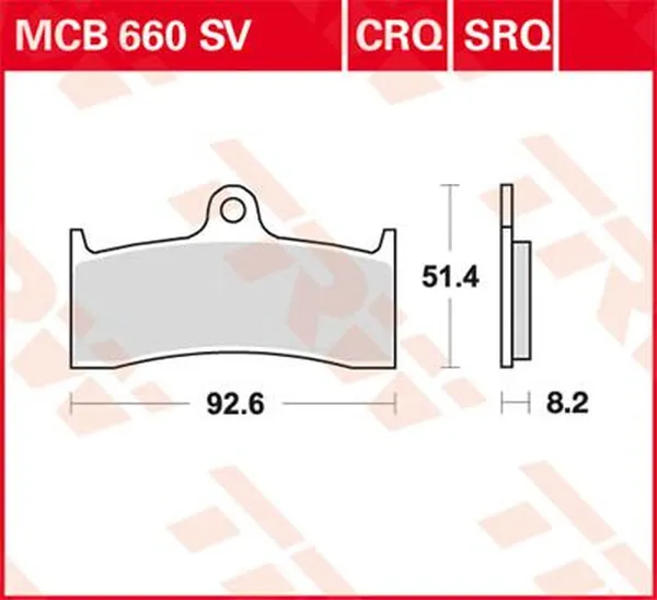 Pastilha de Freio Sinterizada Dianteira TRW - Honda CB 1300 Super Four 1998 - 2000