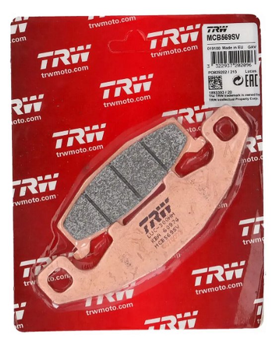 Pastilha de Freio Sinterizada Dianteira TRW - Kawasaki ZZR 250 1992 - 2003