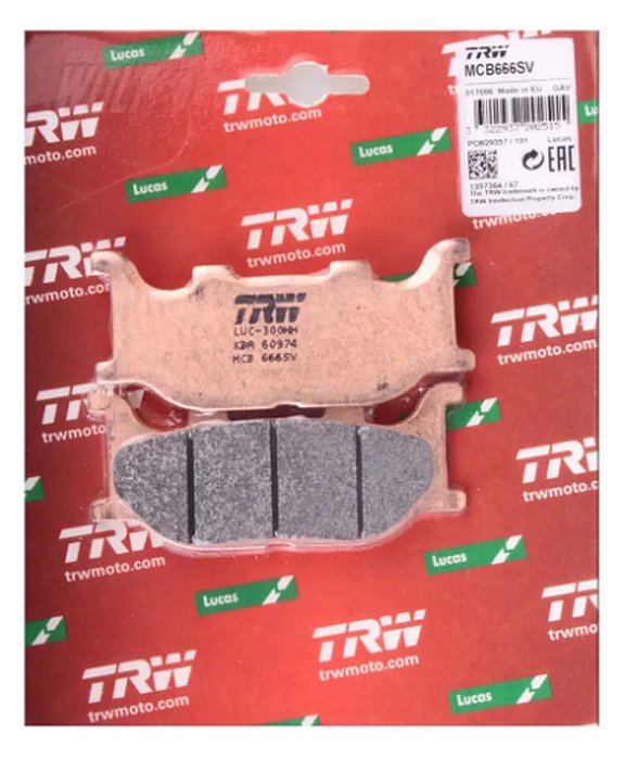 Pastilha de Freio Sinterizada Dianteira TRW - Yamaha Diversos Modelos