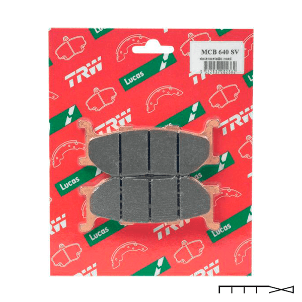 Pastilha de Freio Sinterizada Dianteira TRW - Yamaha XVS 950 Midnight Star 2009 - 2015