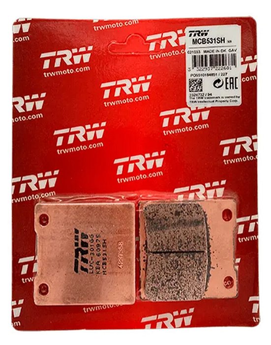 Pastilha de Freio Sinterizada Traseira TRW - Kawasaki ZRX 1200 2001 - 2007