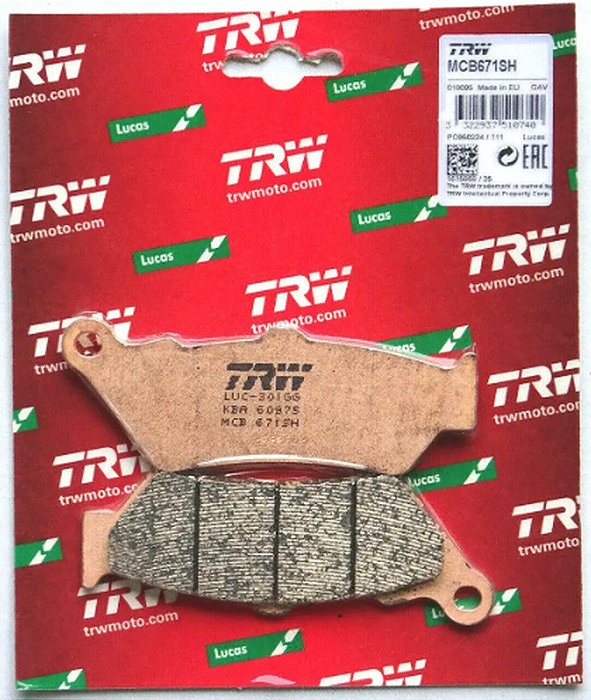 Pastilha de Freio Traseira - Triumph Rocket III 2004 - 2009 - TRW