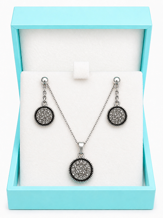 Conjunto Redondo Cravejado