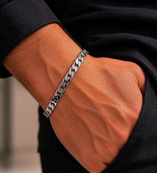 Pulseira Grumet Achatada 22,5cm