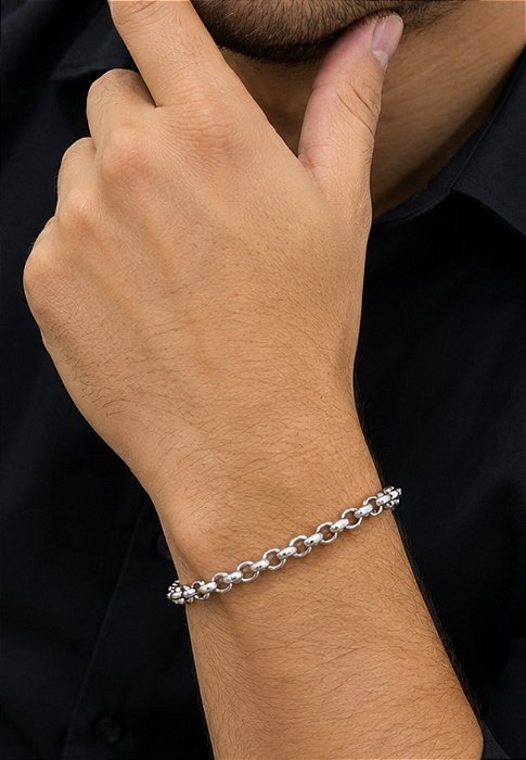 Pulseira Ello Português Aço 22cm