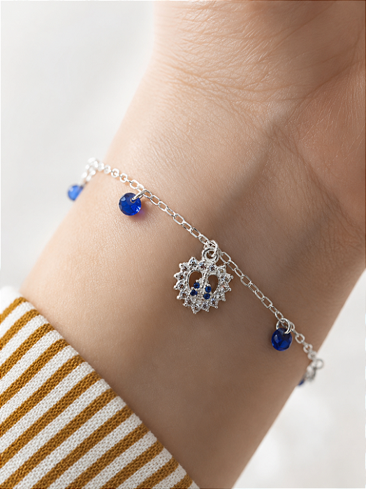 Pulseira nossa senhora prata 925