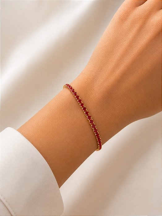 Pulseira Vermelha Riviera 20cm