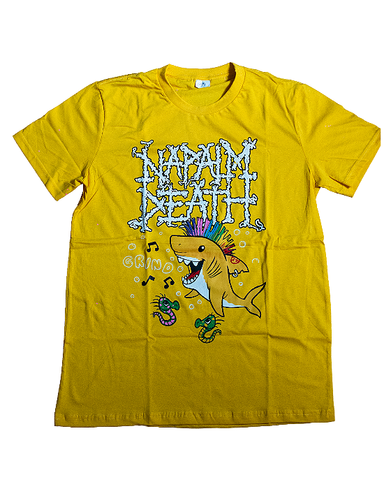 Camiseta Napalm Death - Shark - xaninhodiscos