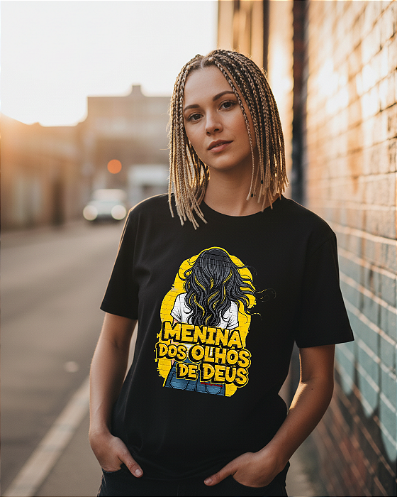 Camiseta menina dos olhos de DEUS