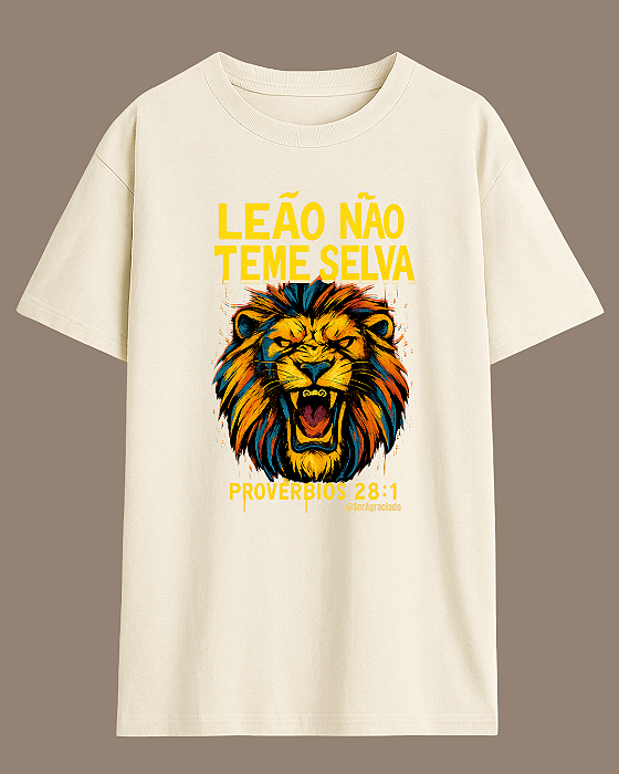 Camiseta Leão não teme selva Over