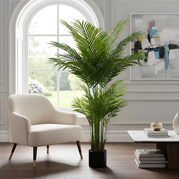 Palmeira Artificial Verde 1.20m Toque Real Premium
