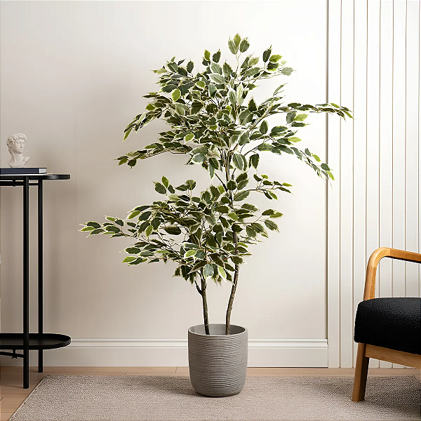 Árvore Artificial Ficus Planta Realista Para Decoração 150cm