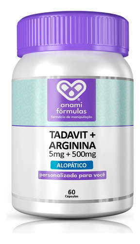 Tadavit ® 5mg + Arginina 500mg | 60 Cápsulas - Supplement
