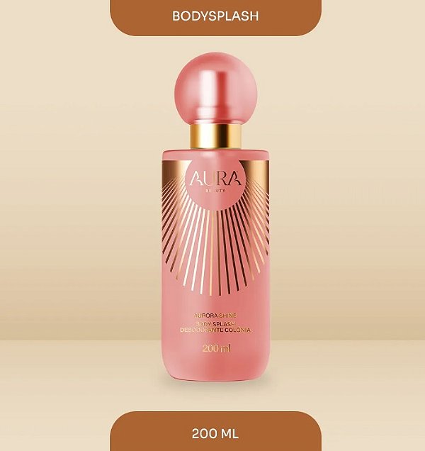 Body Splash Aurora Shine 200ml Fragrância Feminina