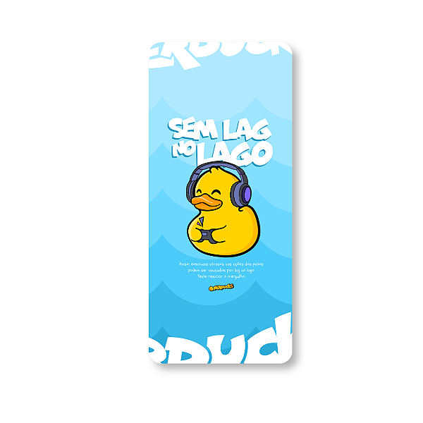 QUADRO DE METAL P - NERDUCKS - SEM LAG NO LAGO