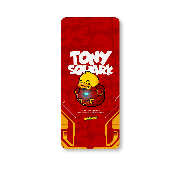 QUADRO DE METAL P - NERDUCKS - TONY QUACK