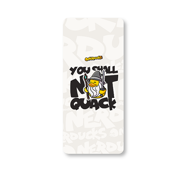 QUADRO DE METAL P - NERDUCKS - YOU SHALL NOT QUACK