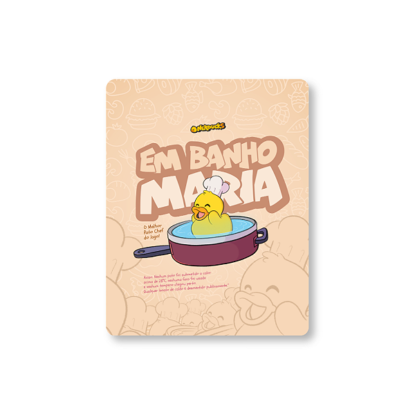 QUADRO DE METAL M - NERDUCKS - EM BANHO MARIA
