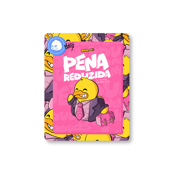 QUADRO DE METAL M - NERDUCKS - PENA REDUZIDA