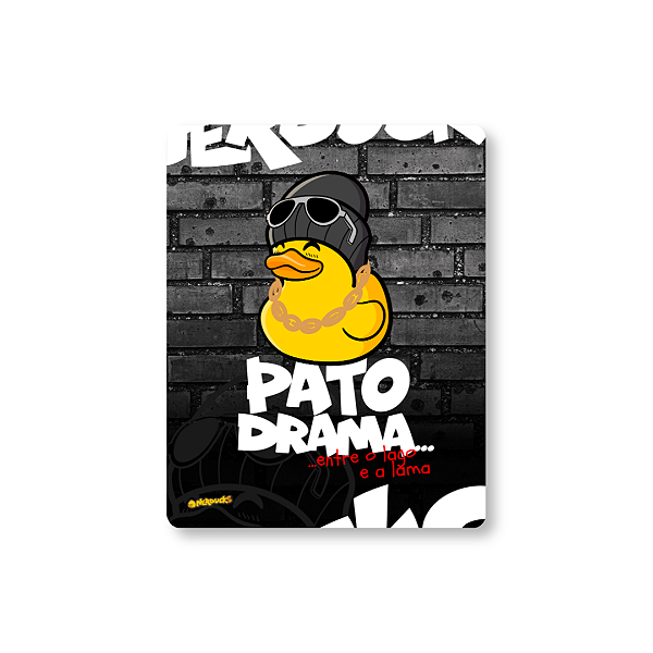 QUADRO DE METAL M - NERDUCKS - PATO DRAMA