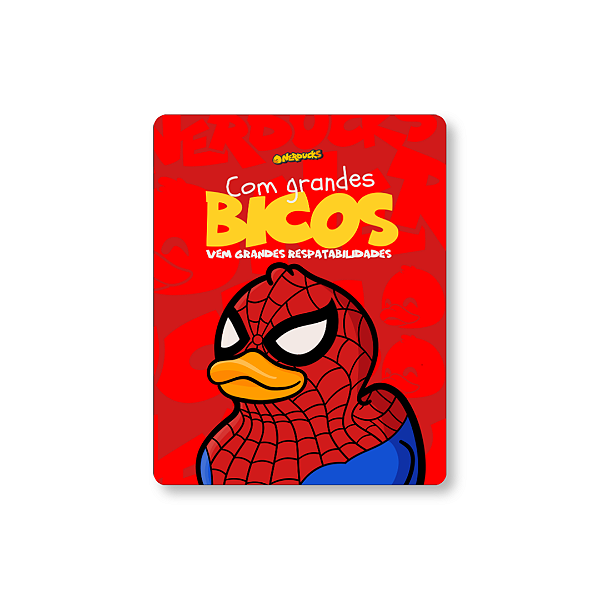 QUADRO DE METAL M - NERDUCKS - SPIDER PATO