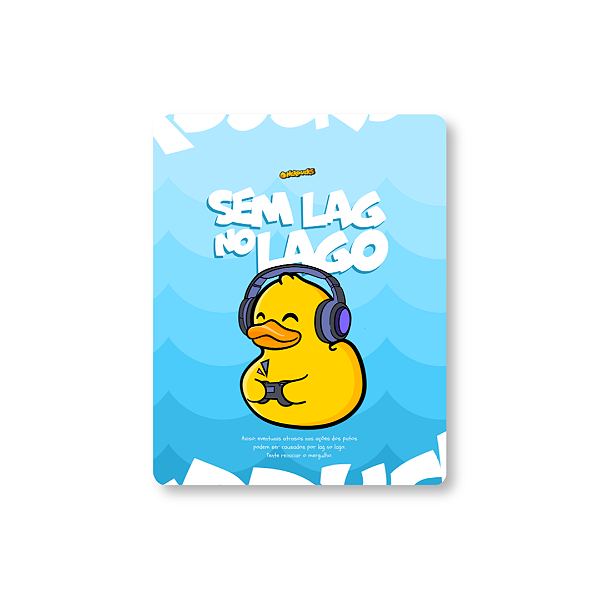 QUADRO DE METAL M - NERDUCKS - SEM LAG NO LAGO