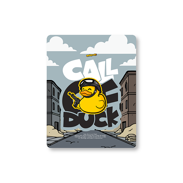 QUADRO DE METAL M - NERDUCKS - CALL OF DUCK