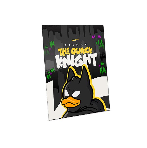 QUADRO DE METAL G - NERDUCKS - PATMAN - COLORIDA