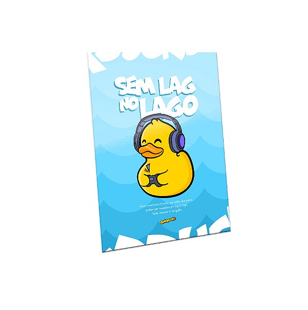 QUADRO DE METAL G - NERDUCKS - SEM LAG NO LAGO