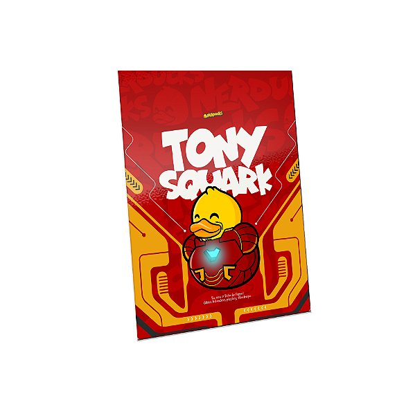 QUADRO DE METAL G - NERDUCKS - TONY QUACK