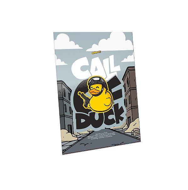 QUADRO DE METAL G - NERDUCKS - CALL OF DUCK
