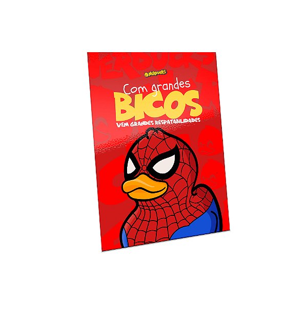 QUADRO DE METAL G - NERDUCKS - PATO ARANHA