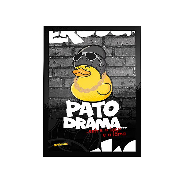 QUADRO DE METAL GG - NERDUCKS - PATO DRAMA