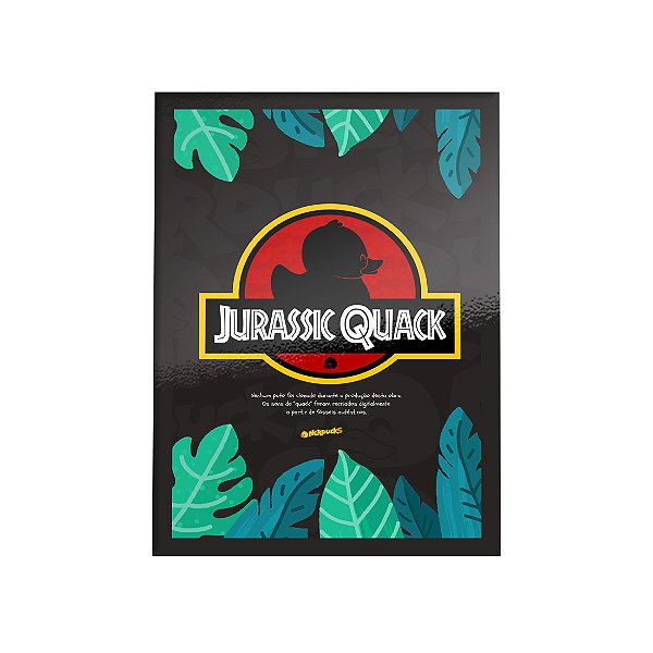 QUADRO DE METAL GG - NERDUCKS - JURASSIK QUACK