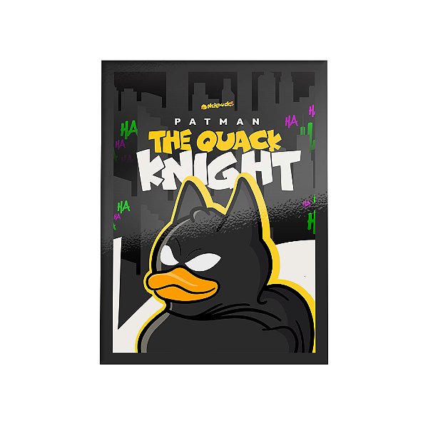 QUADRO DE METAL GG - NERDUCKS - PATMAN - COLORIDA
