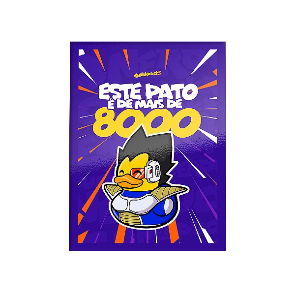 QUADRO DE METAL GG - NERDUCKS - ESSE PATO É MAIS DE 8 MIL