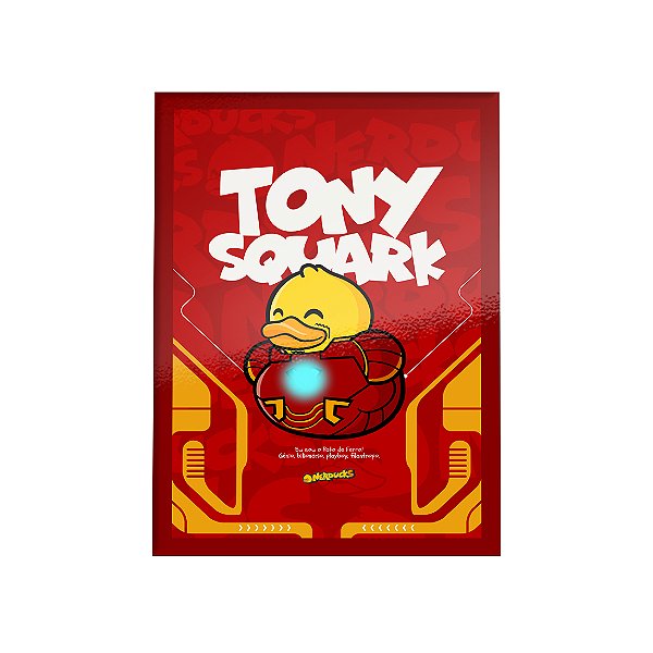 QUADRO DE METAL GG - NERDUCKS - TONY QUACK